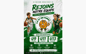Rejoins les équipes U9, U11 et U13 pour la saison 2026-2027