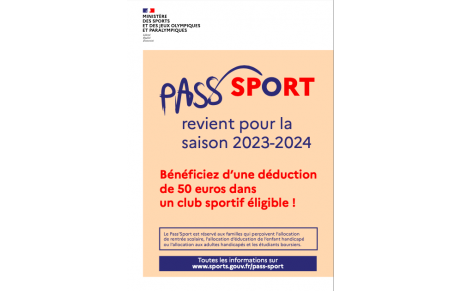 Reconduction du Pass'sport