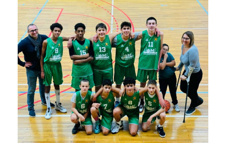 Victoire des U15 garçons à Thourotte 56-36